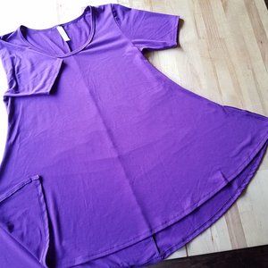 NWOT LLR S Solid Purple Perfect T